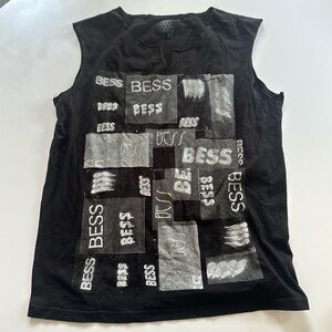 Rare vintage 2000s Bess NYC black T-Shirt rock and roll band punk Size L